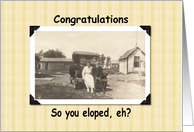 Congratulations Eloped card