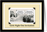 Bachelorette Girls night out card