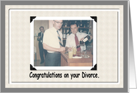 Divorce Congratulations - for a Guy card
