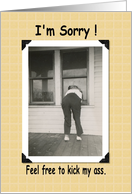 I’m Sorry - Funny card