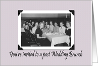 Post Wedding Brunch Invitation card