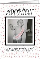 Adoption Announcement - Boy card