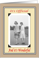 Lesbian Union Announcement card