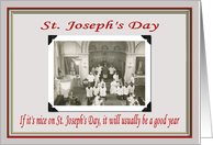 Saint Joseph’s Day card