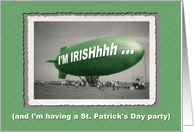 Funny St. Patrick’S Party Invitation card