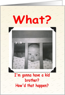Expecting Announcement - boy card
