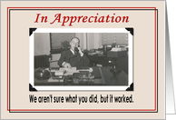 Employee Appreciation - Funny card