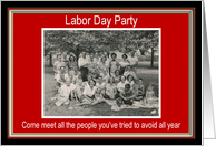 Labor Day Party Invitation - FUNNY card
