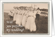 Will you perform my Wedding? card
