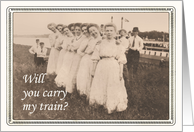 Will you Carry my Train? card