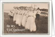 Will you be my Veil Sponsor? card