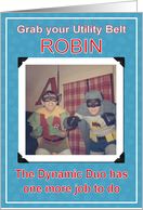 Batman And Robin - Groomsman card