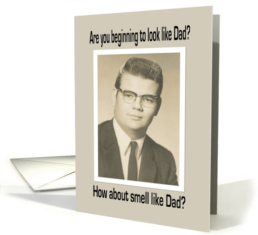 Custom Father's Day Photo Card FUNNY - Insert Dad card (419771)