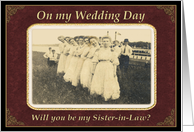 On Wedding Day Sister-in-Law card