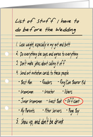 HIS LIST - Officiant - FUNNY card