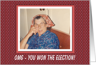 Election Congratulations - FUNNY card