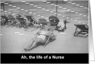 Nurses Day Beach - FUNNY card