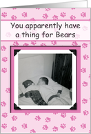 Gay Bear Humor - FUNNY RETRO card