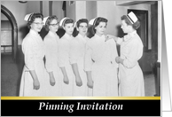 Nursing School PinningGraduation Invitation -Retro card