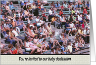 Invitation Baby dedication- Crowd card