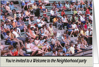 Invitation Welcome to the Neighborhood- Crowd card