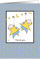 Thank you for the baby gift for our twin boys card