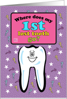 Occassions, First/ 1st Lost Tooth ?, Tooth Fairy card