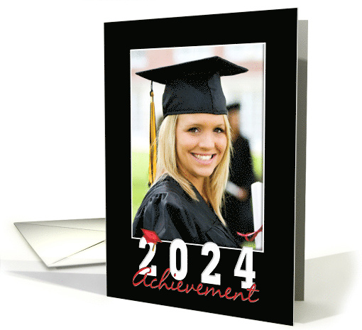 2024 Graduation Achievement Photo Card Announcement card (1202872)