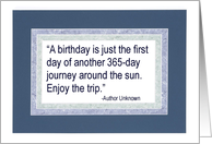 Birthday Quote Card - For Co-Worker card