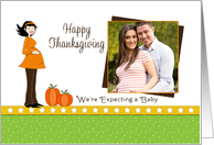 From Expectant New Parents Thanksgiving Photo Card-Pregnant-Custom card