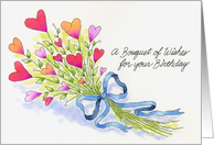 A Bouquet of Birthday Wishes Card