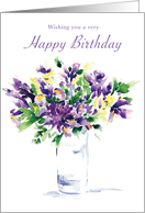 Birthday Irises card