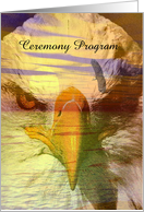 Eagle Visions of Flight Court of Honor Ceremony Program, Custom Text card