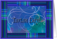 Tartan Day, Plaid Design card