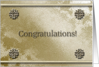 Girl Scout Gold Award Congratulations card