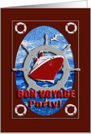 BON VOYAGE Party, Cruise Ship card