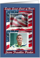 Photo Card, Eagle Scout Court of Honor Invitation, Patriotic Eagle card