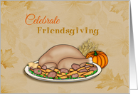 Friendsgiving Invitation, Turkey Dinner card