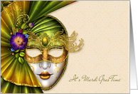 Mardi Gras, Masquerade Mask card