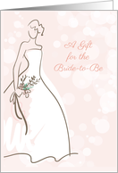 Stylish Bride, Blush, Gift for Bride-to-Be card