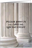 Marble Columns, Law Day Invitation card