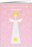 Angelic Christmas Customize Granddaughter card