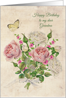 Grandma Birthday Vintage Roses card