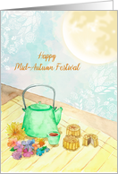 Mid-Autumn Festival Tea and Mooncakes card