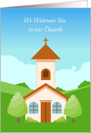 Welcome to Church - Church Scene card