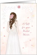A Gift for Bridal Shower with Elegant Bride card