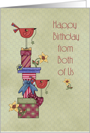Birthday Birds Gifts card