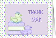 Thank You Baby Shower Ducks card