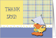 Thank You Baby Shower Ducks card
