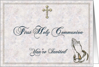 Communion Invitation Pastel card